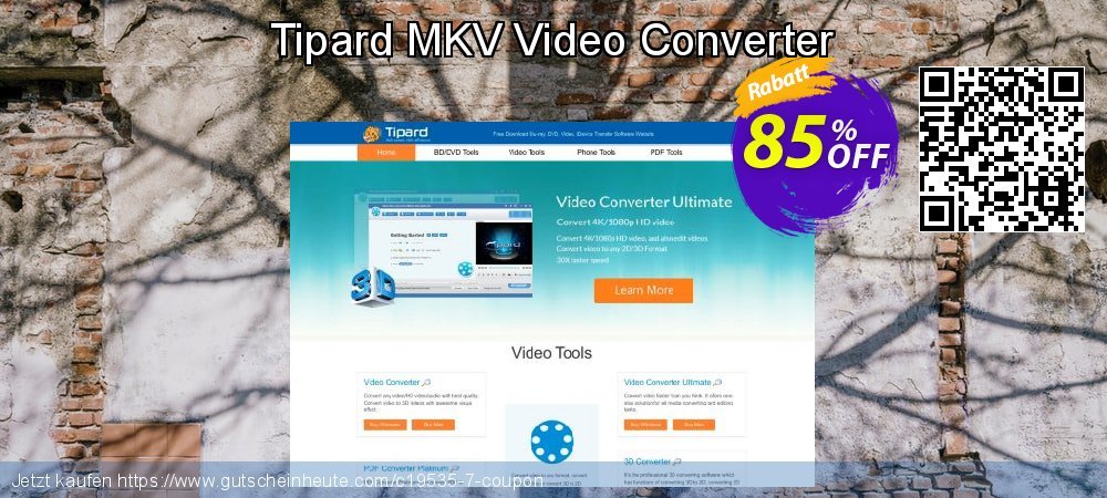Tipard MKV Video Converter unglaublich Sale Aktionen Bildschirmfoto