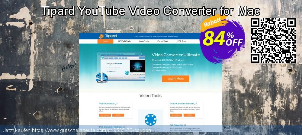 Tipard YouTube Video Converter for Mac umwerfende Promotionsangebot Bildschirmfoto