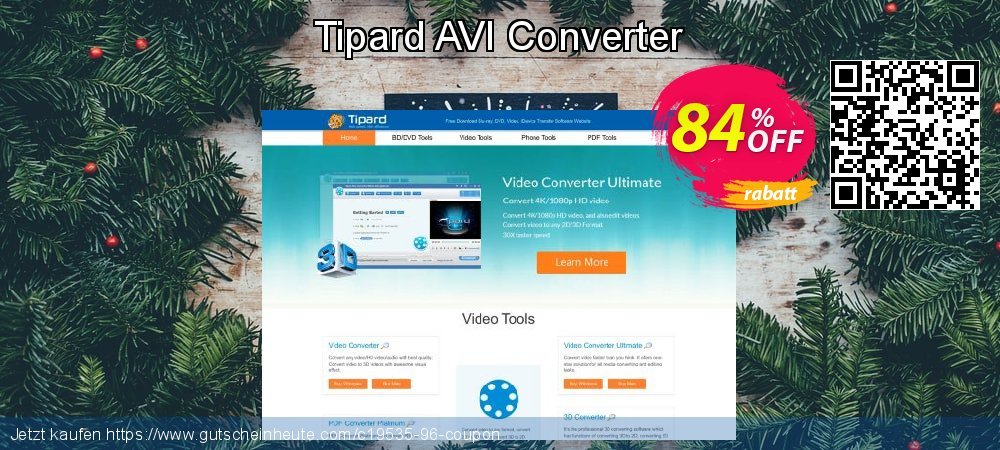 Tipard AVI Converter toll Preisnachlass Bildschirmfoto