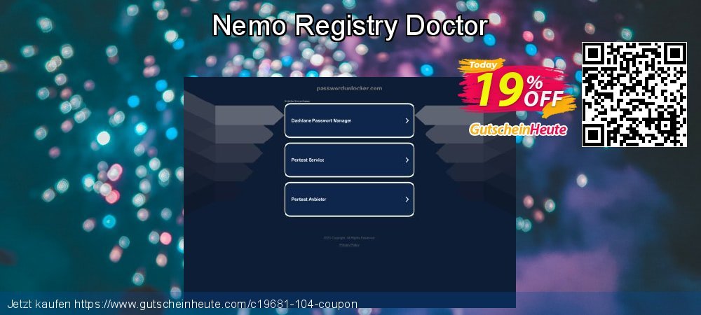 Nemo Registry Doctor umwerfende Disagio Bildschirmfoto