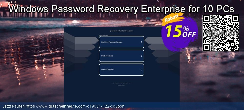 Windows Password Recovery Enterprise for 10 PCs atemberaubend Verkaufsförderung Bildschirmfoto