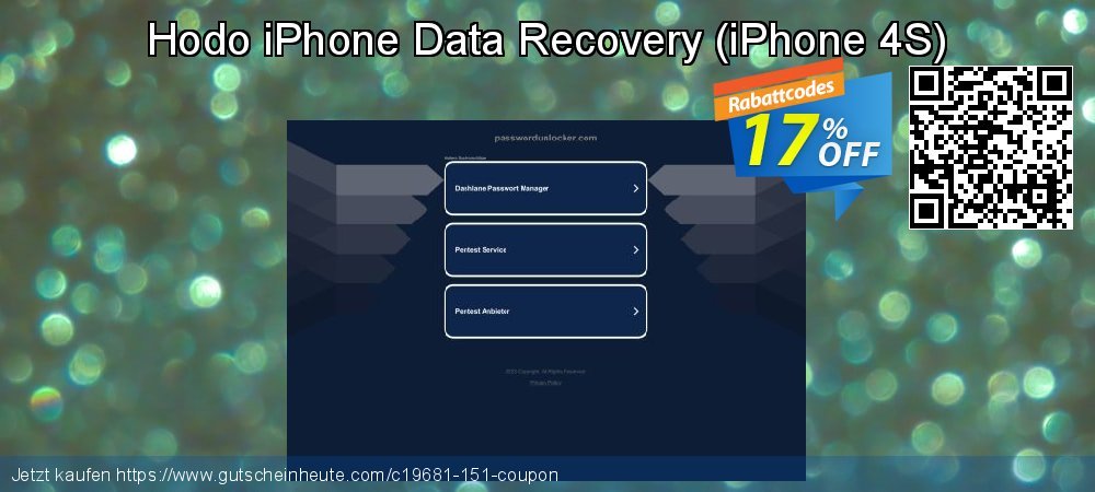 Hodo iPhone Data Recovery - iPhone 4S  großartig Promotionsangebot Bildschirmfoto