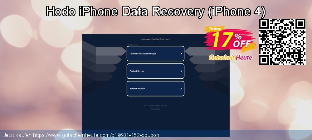 Hodo iPhone Data Recovery - iPhone 4  wunderbar Nachlass Bildschirmfoto