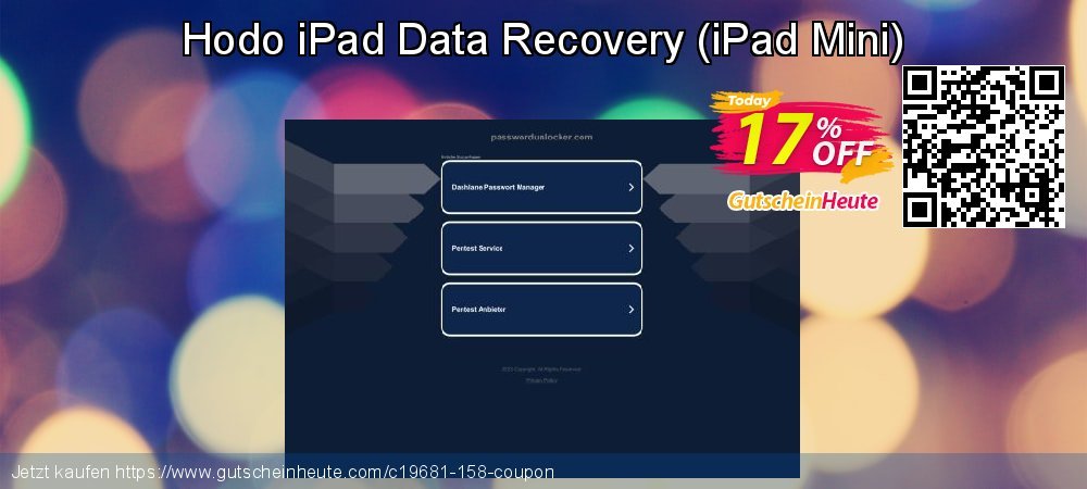 Hodo iPad Data Recovery - iPad Mini  überraschend Außendienst-Promotions Bildschirmfoto