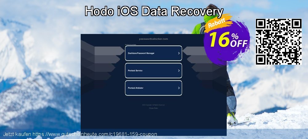 Hodo iOS Data Recovery formidable Preisreduzierung Bildschirmfoto