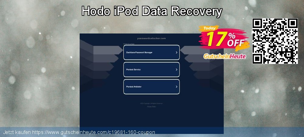 Hodo iPod Data Recovery verwunderlich Preisnachlass Bildschirmfoto