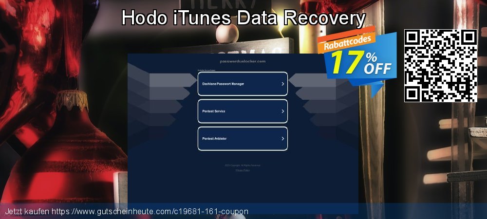 Hodo iTunes Data Recovery toll Förderung Bildschirmfoto