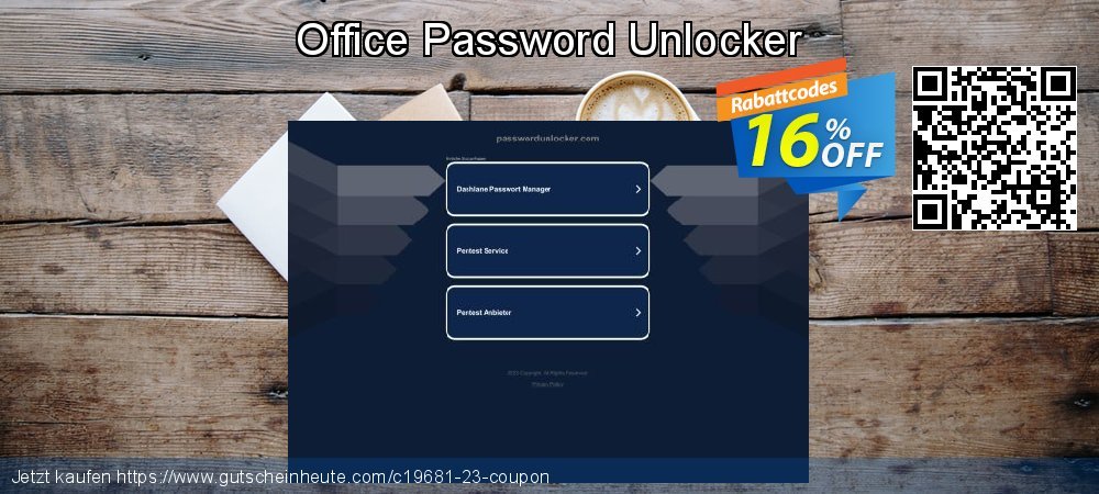 Office Password Unlocker großartig Ermäßigung Bildschirmfoto