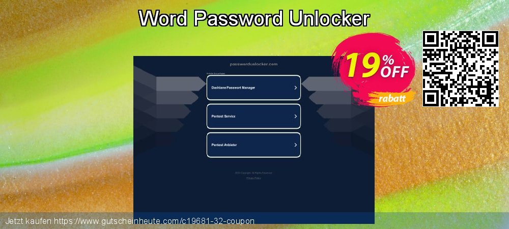 Word Password Unlocker verwunderlich Sale Aktionen Bildschirmfoto