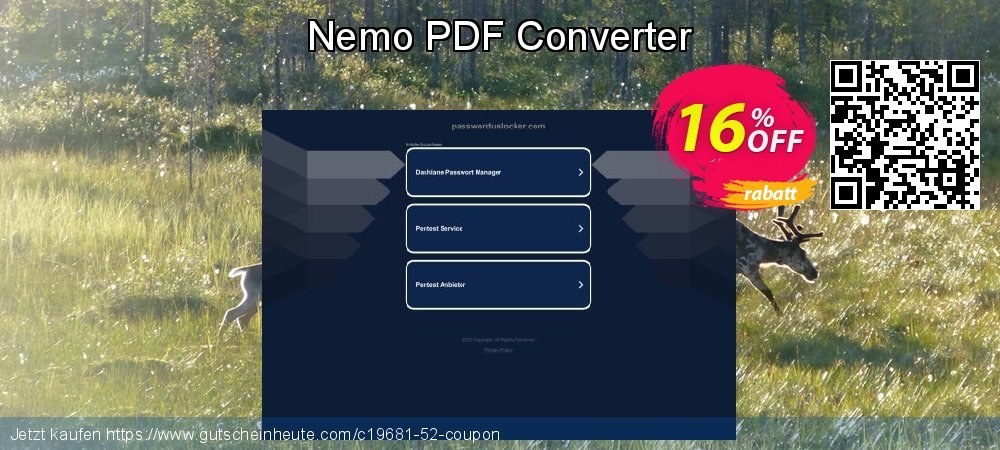 Nemo PDF Converter unglaublich Preisnachlässe Bildschirmfoto