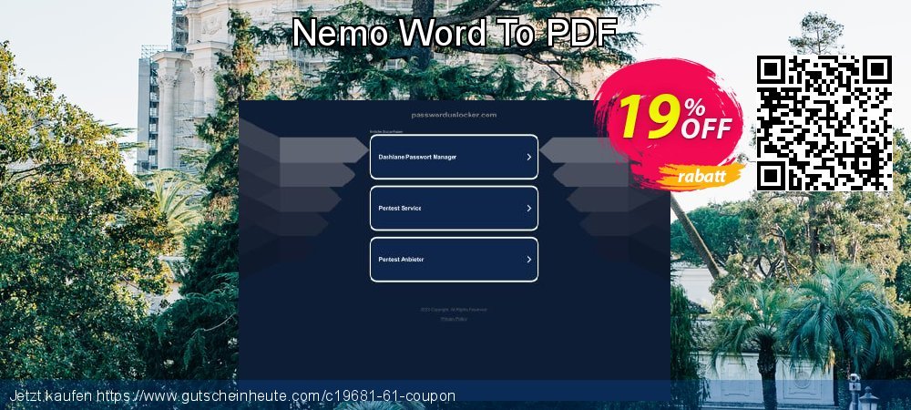 Nemo Word To PDF überraschend Außendienst-Promotions Bildschirmfoto