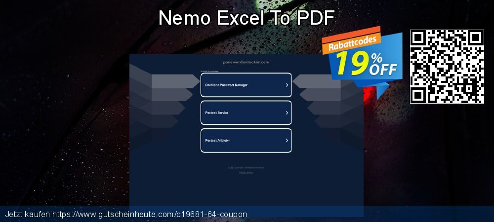 Nemo Excel To PDF toll Förderung Bildschirmfoto