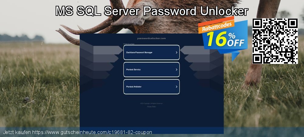 MS SQL Server Password Unlocker erstaunlich Beförderung Bildschirmfoto