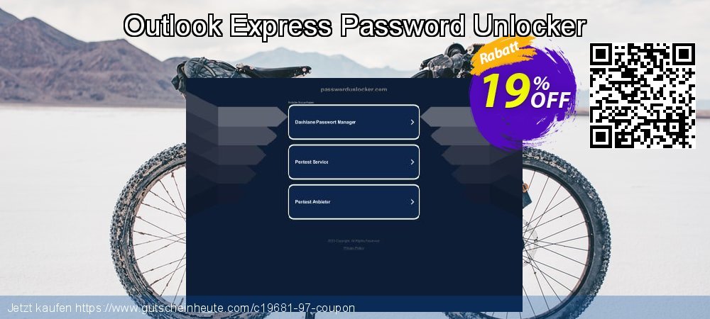 Outlook Express Password Unlocker beeindruckend Preisnachlass Bildschirmfoto