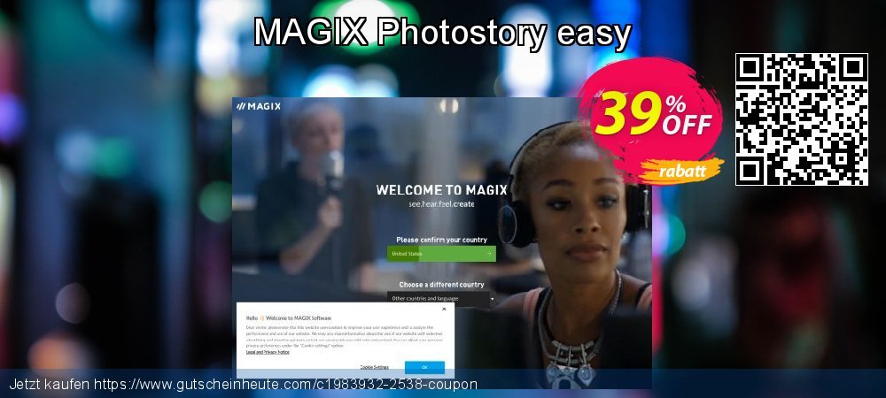 MAGIX Photostory easy umwerfende Angebote Bildschirmfoto