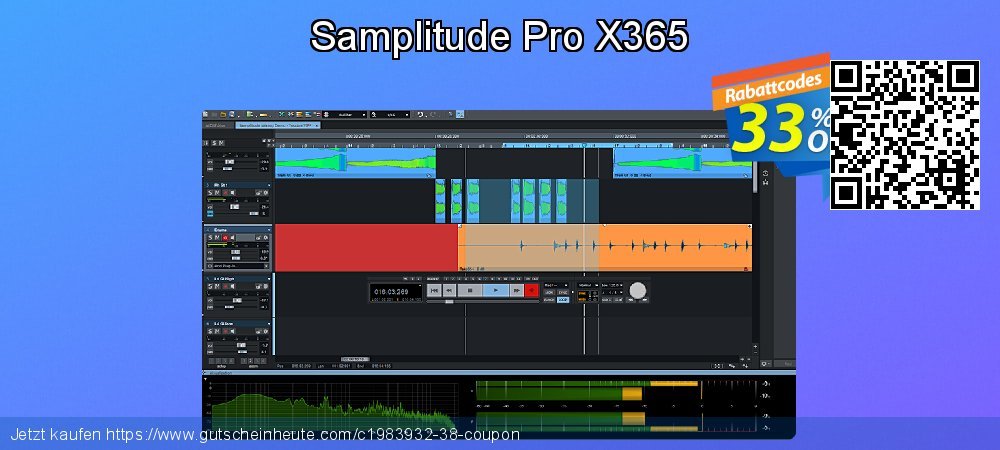 Samplitude Pro X365 fantastisch Förderung Bildschirmfoto
