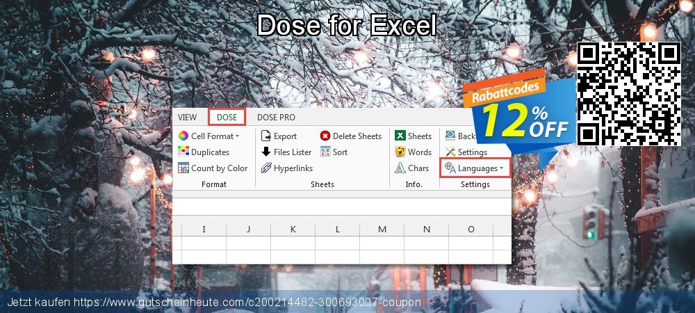 Dose for Excel faszinierende Preisreduzierung Bildschirmfoto