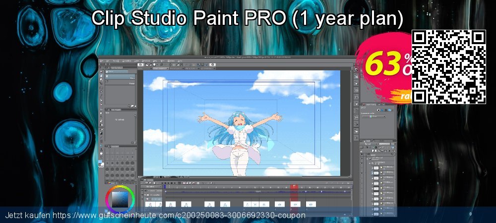 Clip Studio Paint PRO - 1 year plan  uneingeschränkt Diskont Bildschirmfoto