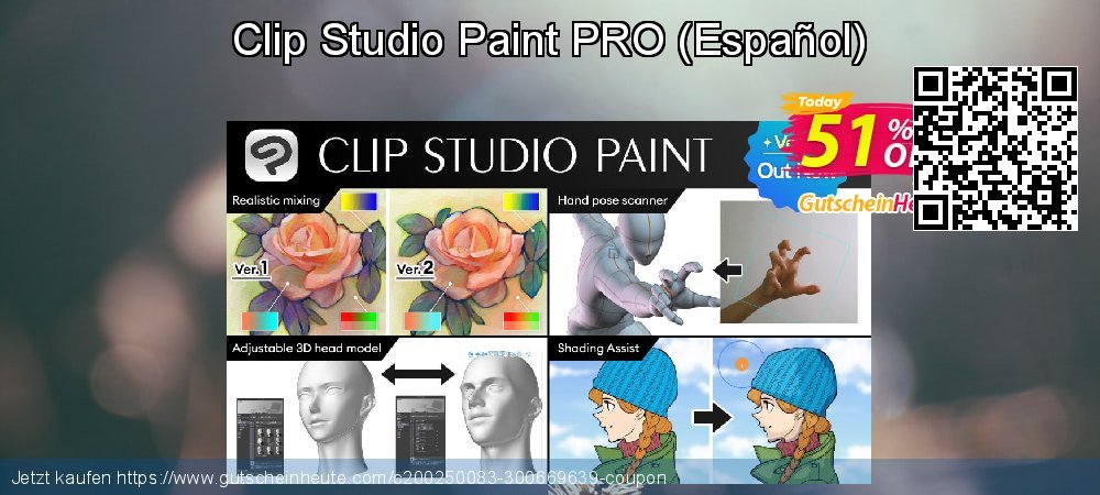 Clip Studio Paint PRO - Español  formidable Promotionsangebot Bildschirmfoto