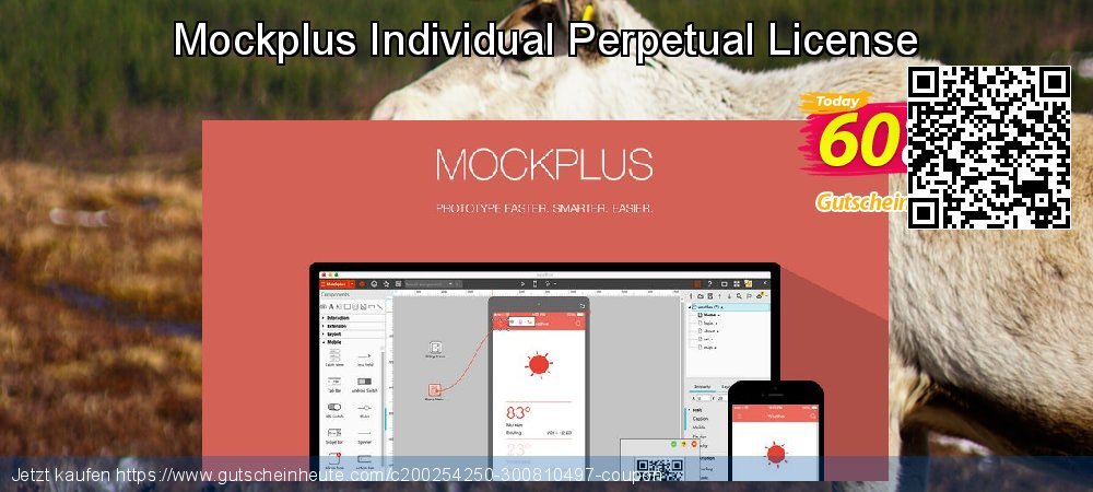 Mockplus Individual Perpetual License ausschließlich Förderung Bildschirmfoto