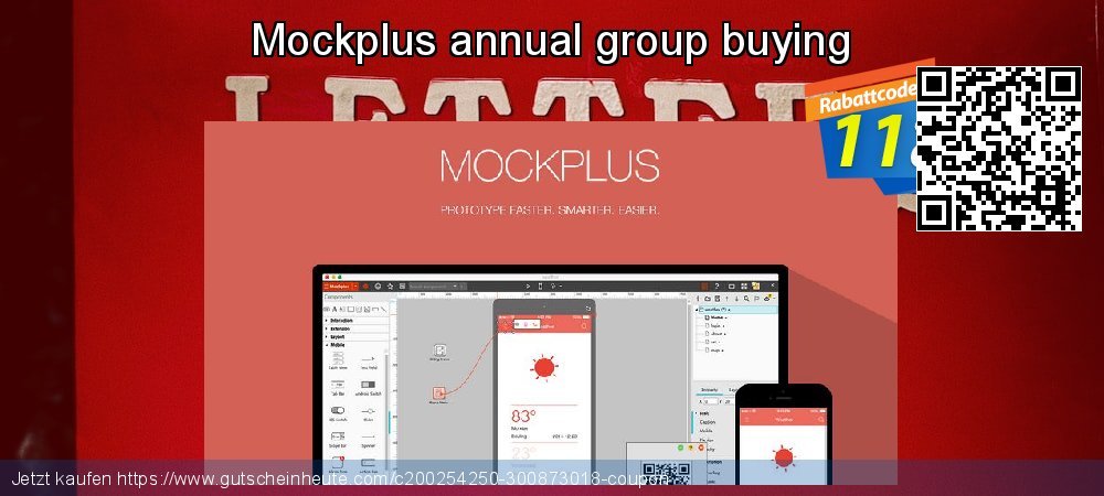 Mockplus annual group buying aufregende Verkaufsförderung Bildschirmfoto