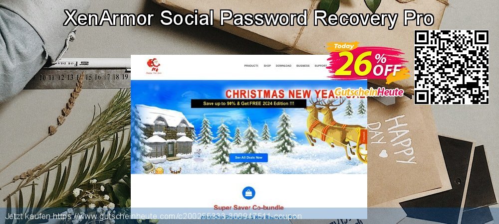 XenArmor Social Password Recovery Pro genial Verkaufsförderung Bildschirmfoto