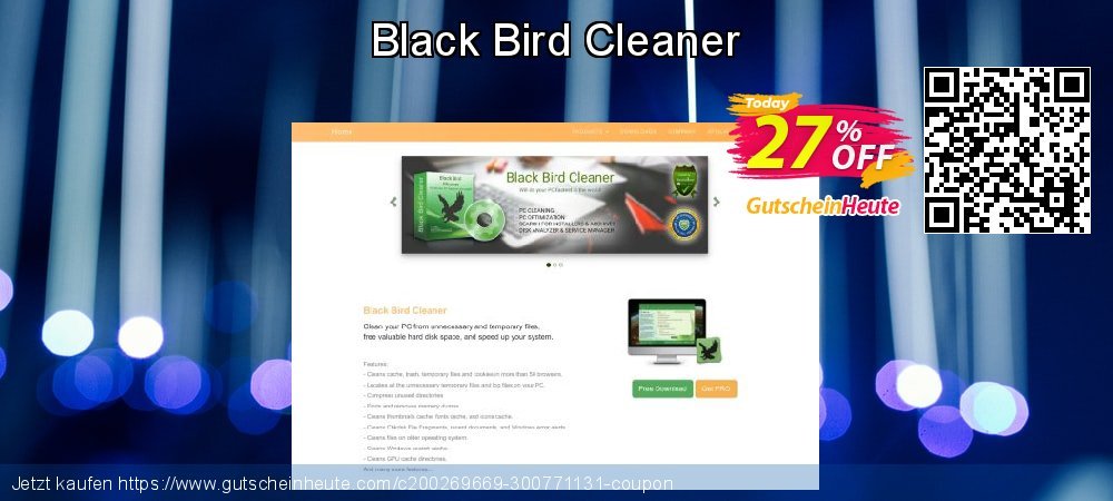 Black Bird Cleaner super Angebote Bildschirmfoto