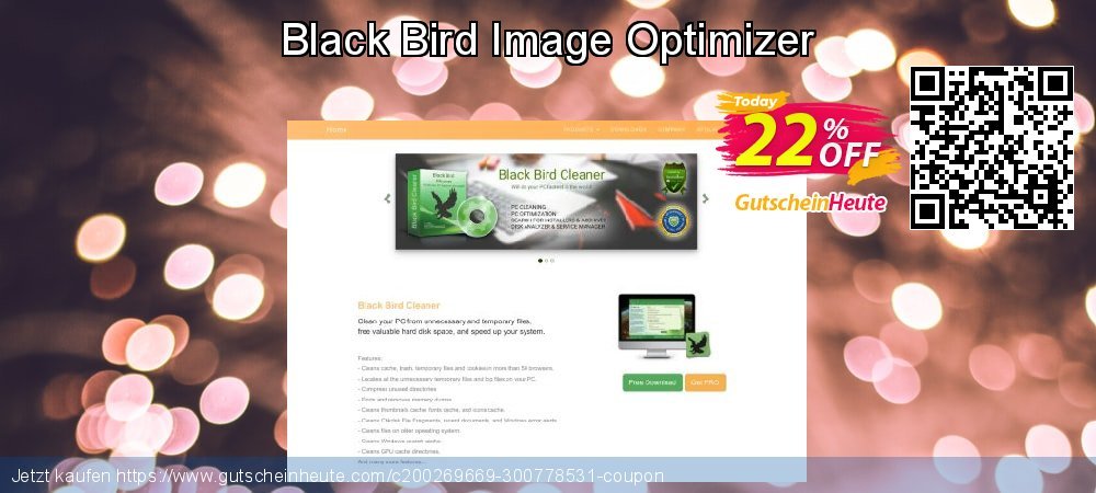 Black Bird Image Optimizer ausschließenden Disagio Bildschirmfoto