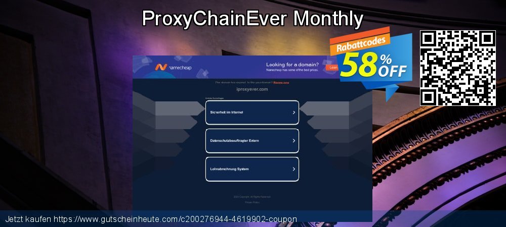 ProxyChainEver Monthly ausschließenden Förderung Bildschirmfoto