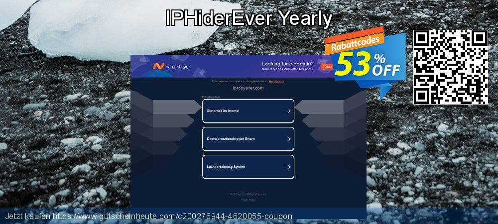 IPHiderEver Yearly uneingeschränkt Förderung Bildschirmfoto