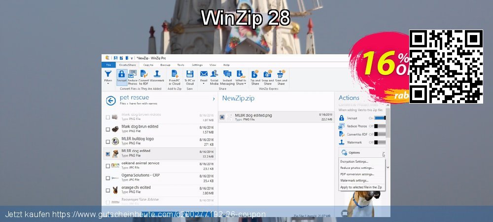 WinZip 28 großartig Nachlass Bildschirmfoto