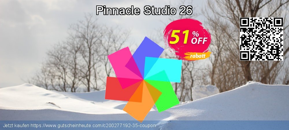 Pinnacle Studio 26 verwunderlich Förderung Bildschirmfoto