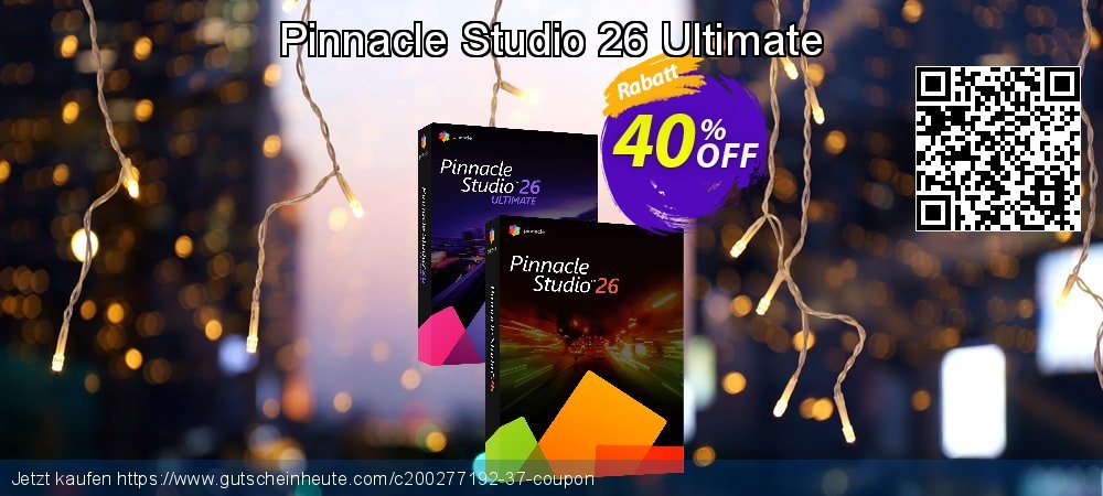 Pinnacle Studio 26 Ultimate Exzellent Sale Aktionen Bildschirmfoto