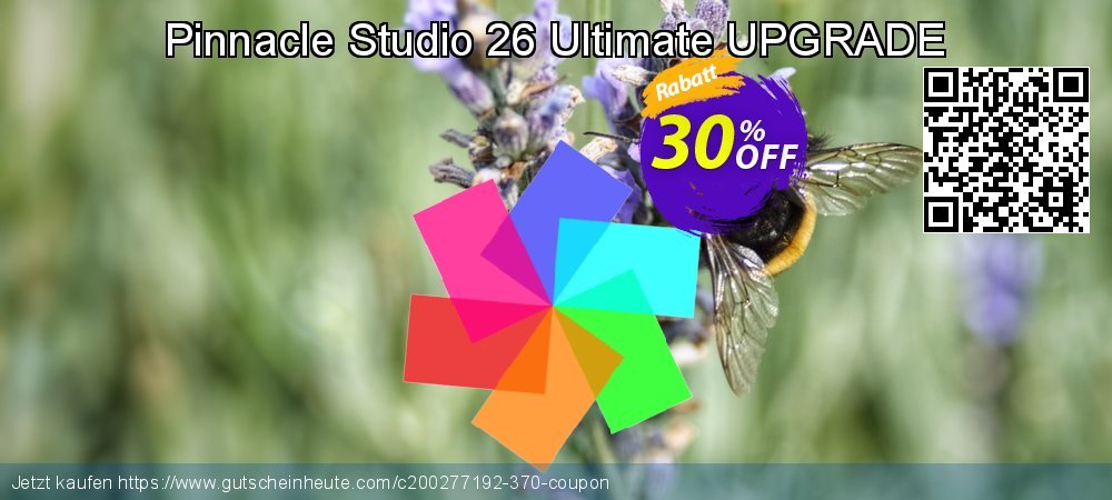 Pinnacle Studio 26 Ultimate UPGRADE klasse Promotionsangebot Bildschirmfoto
