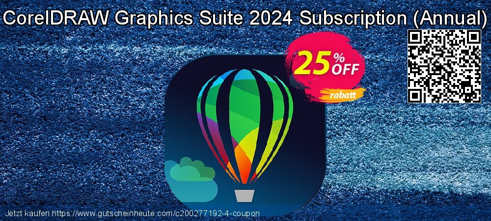 CorelDRAW Graphics Suite 2024 Subscription - Annual  wunderbar Verkaufsförderung Bildschirmfoto