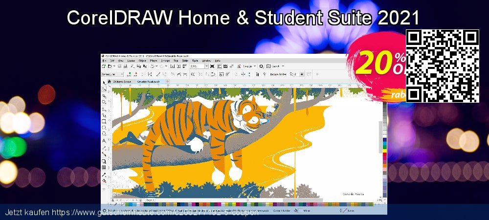 CorelDRAW Home & Student Suite 2021 atemberaubend Ausverkauf Bildschirmfoto