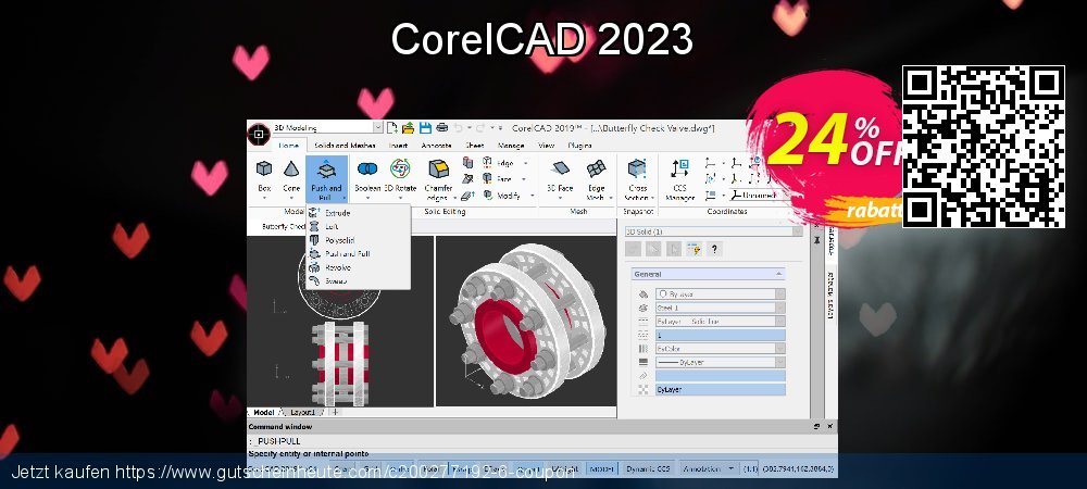 CorelCAD 2023 atemberaubend Ausverkauf Bildschirmfoto