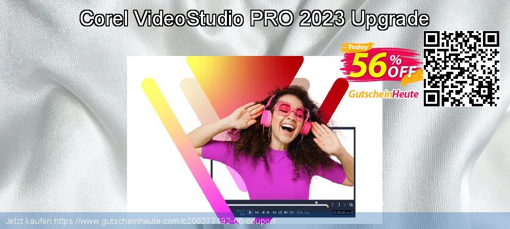 Corel VideoStudio PRO 2023 Upgrade verwunderlich Außendienst-Promotions Bildschirmfoto