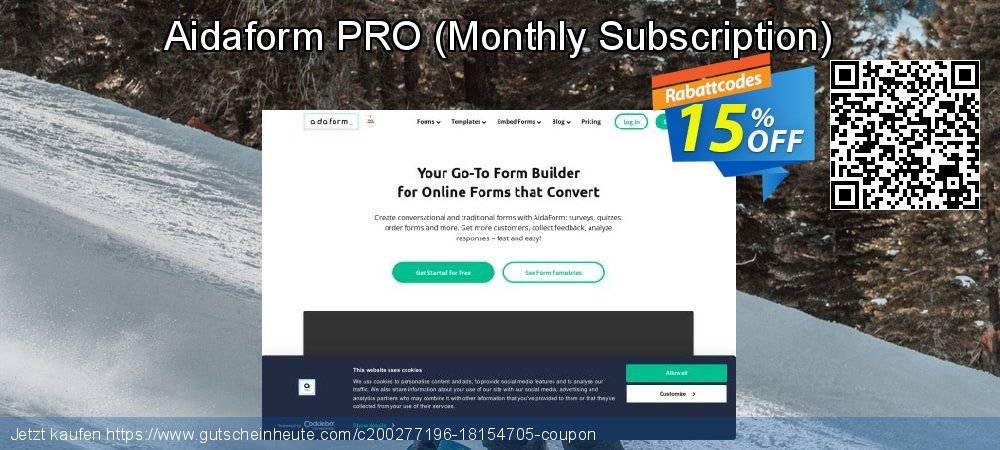 Aidaform PRO - Monthly Subscription  klasse Außendienst-Promotions Bildschirmfoto