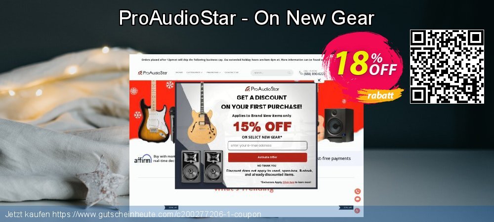 ProAudioStar - On New Gear aufregenden Ausverkauf Bildschirmfoto