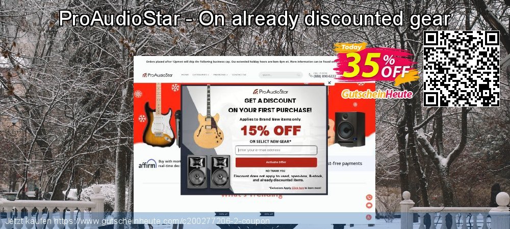 ProAudioStar - On already discounted gear umwerfende Außendienst-Promotions Bildschirmfoto
