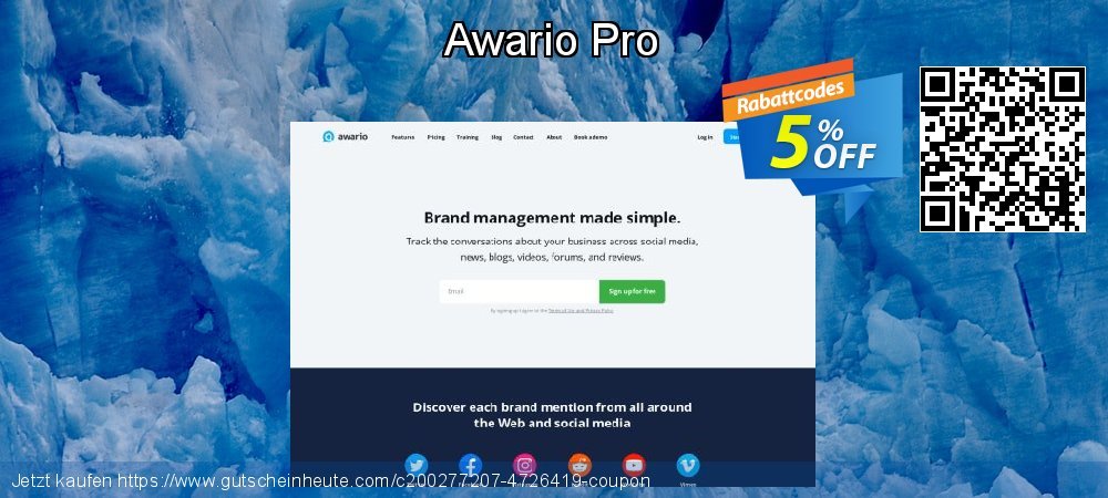 Awario Pro umwerfenden Beförderung Bildschirmfoto