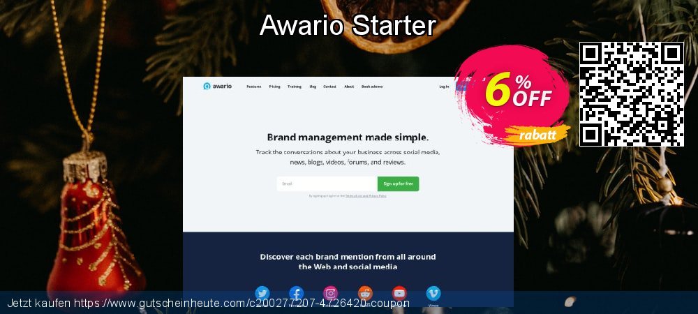 Awario Starter geniale Sale Aktionen Bildschirmfoto