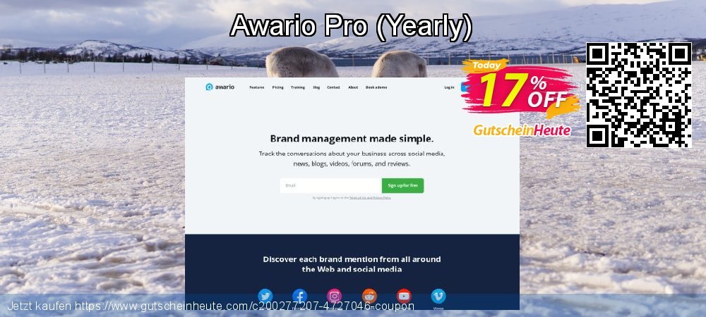 Awario Pro - Yearly  uneingeschränkt Preisnachlass Bildschirmfoto