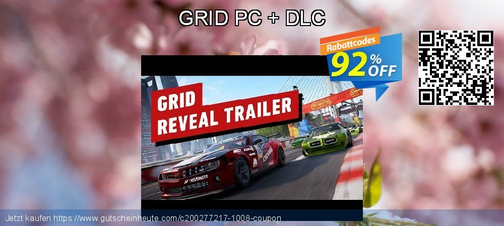 GRID PC + DLC aufregende Preisreduzierung Bildschirmfoto