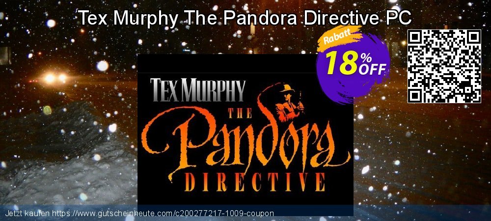 Tex Murphy The Pandora Directive PC genial Preisnachlass Bildschirmfoto