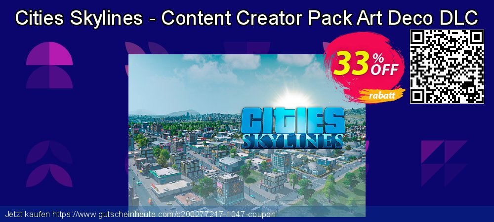 Cities Skylines - Content Creator Pack Art Deco DLC besten Rabatt Bildschirmfoto