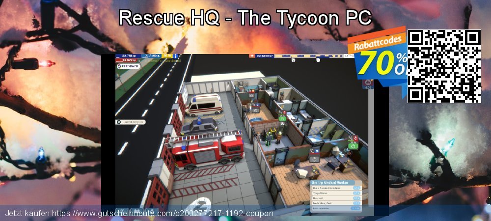 Rescue HQ - The Tycoon PC umwerfenden Verkaufsförderung Bildschirmfoto