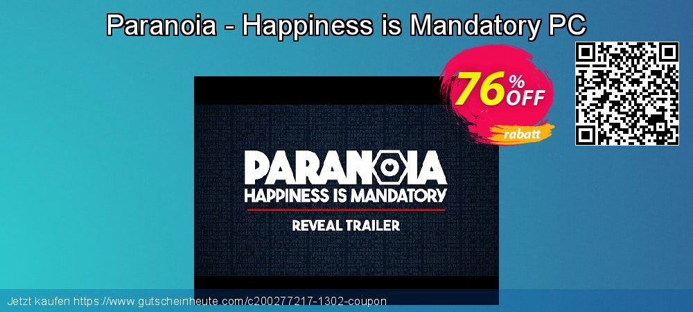 Paranoia - Happiness is Mandatory PC atemberaubend Rabatt Bildschirmfoto