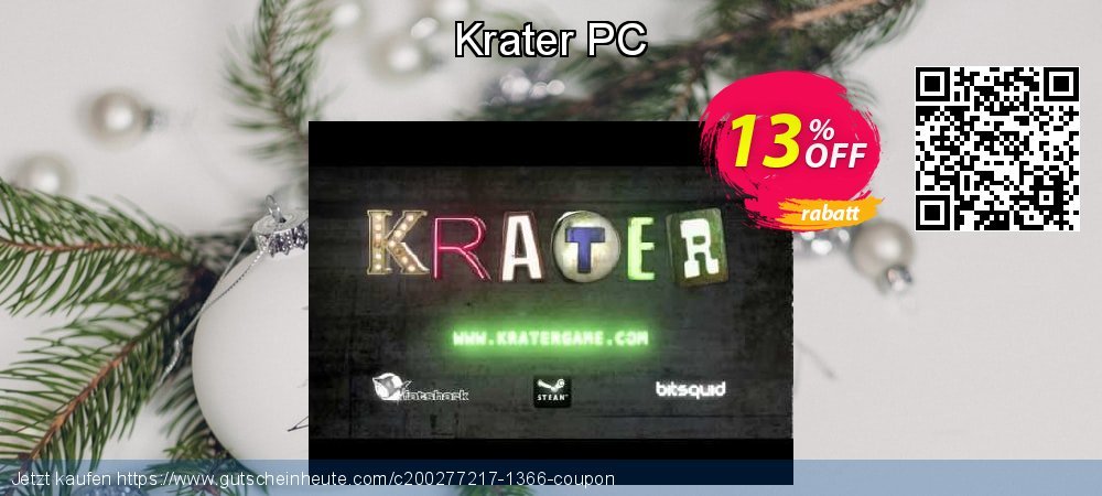 Krater PC wunderschön Preisnachlass Bildschirmfoto